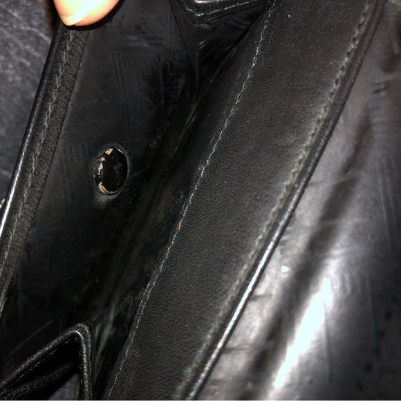 Dunhill Men's Bifold Long Bill Wallet Black Leather - Picture 7 of 12